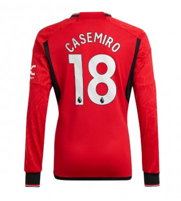 Maillot de foot Manchester United Casemiro #18 Domicile 2023-24 Manche Longue